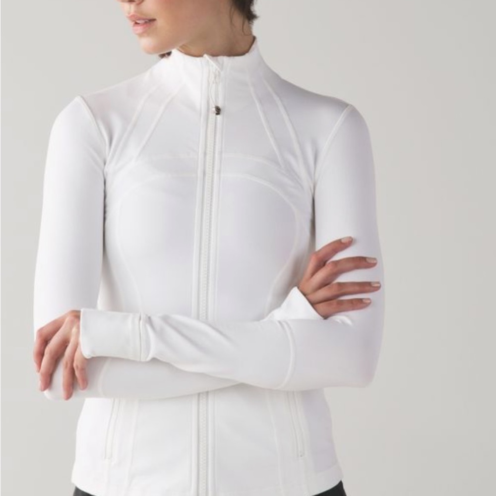 White lululemon define jacket